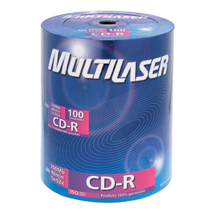 CD-R mdia 52X 700Mb-80min. MULTILASER